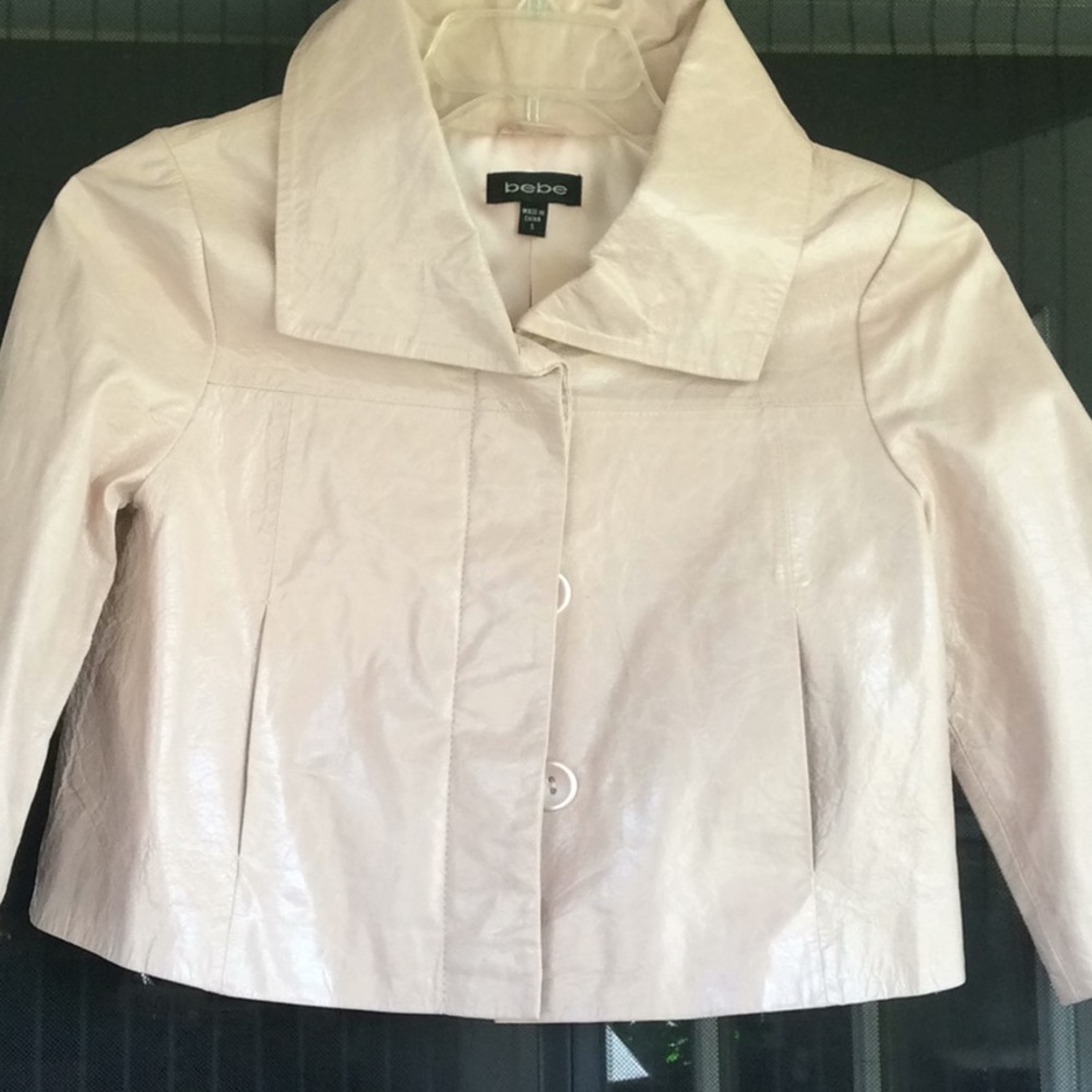 Bebe Light Pink Jacket Fully Lined - image 2